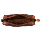 Make Up Tasche Leder cognac