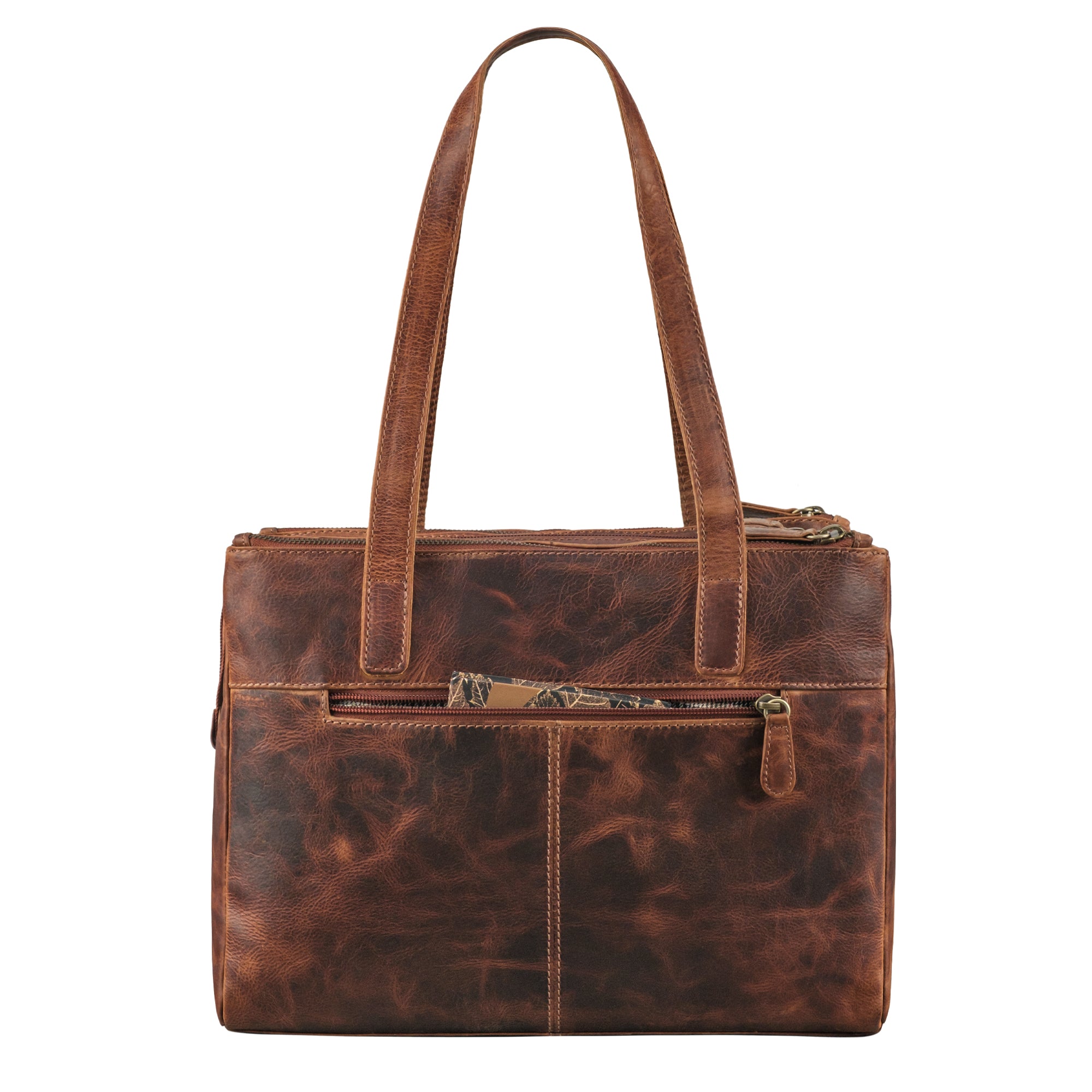 Schultertasche Damen aus echtem Leder