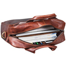 Herren Schultertasche Leder groß