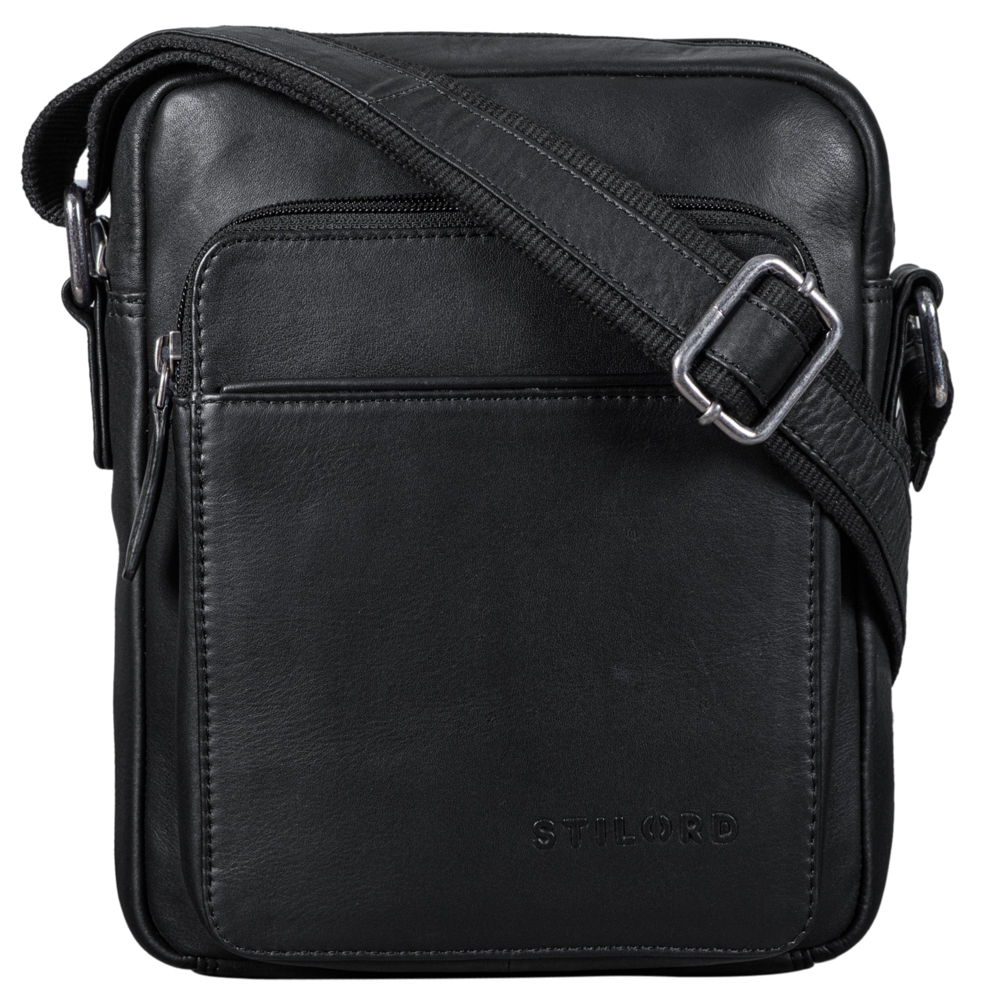 schwarze Ledertasche Klein