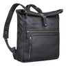 "Leya" Rolltop Rucksack Damen Leder Laptop-Fach 15.6 | 16 | 17 Zoll