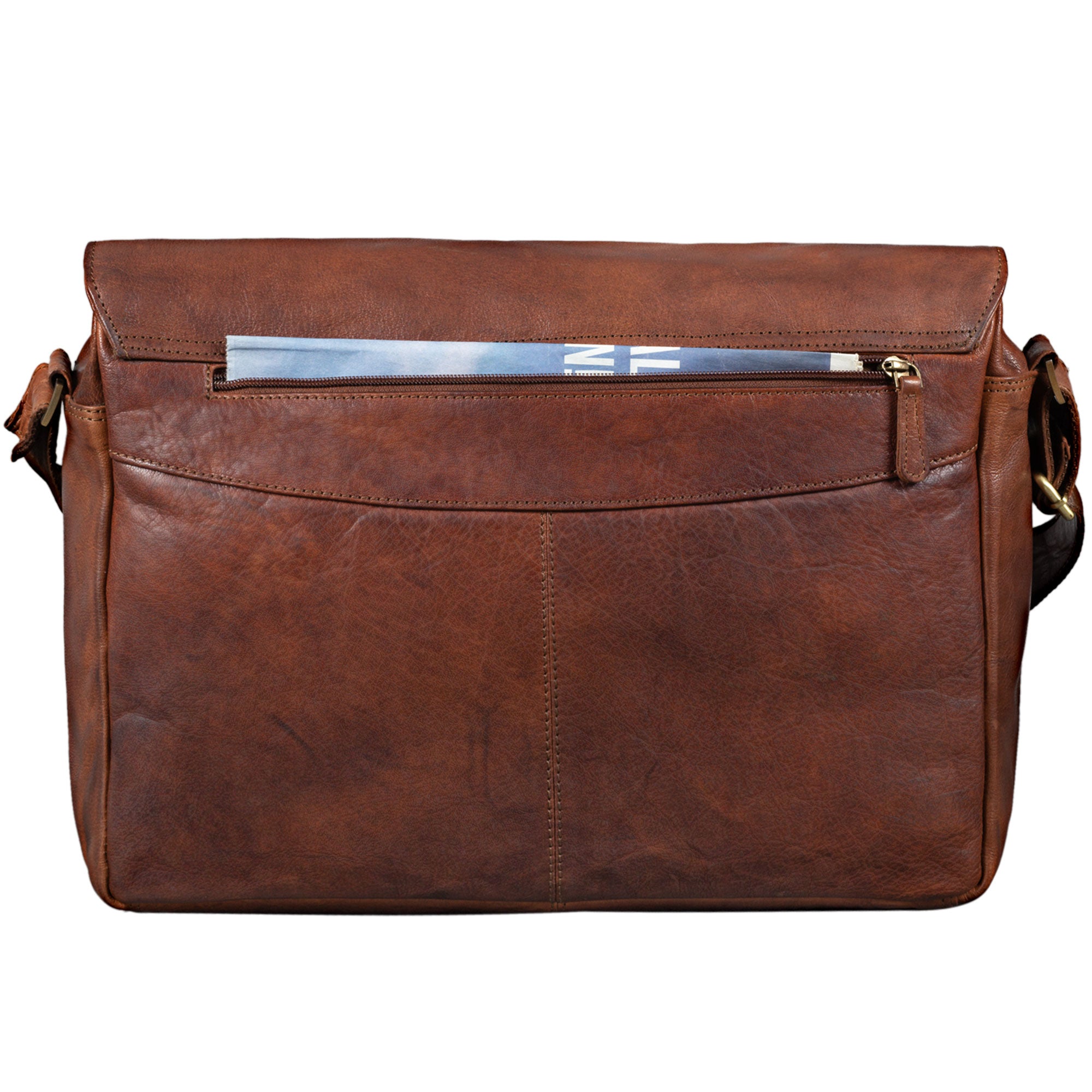 Vintage Ledertasche 15,6 Zoll braun