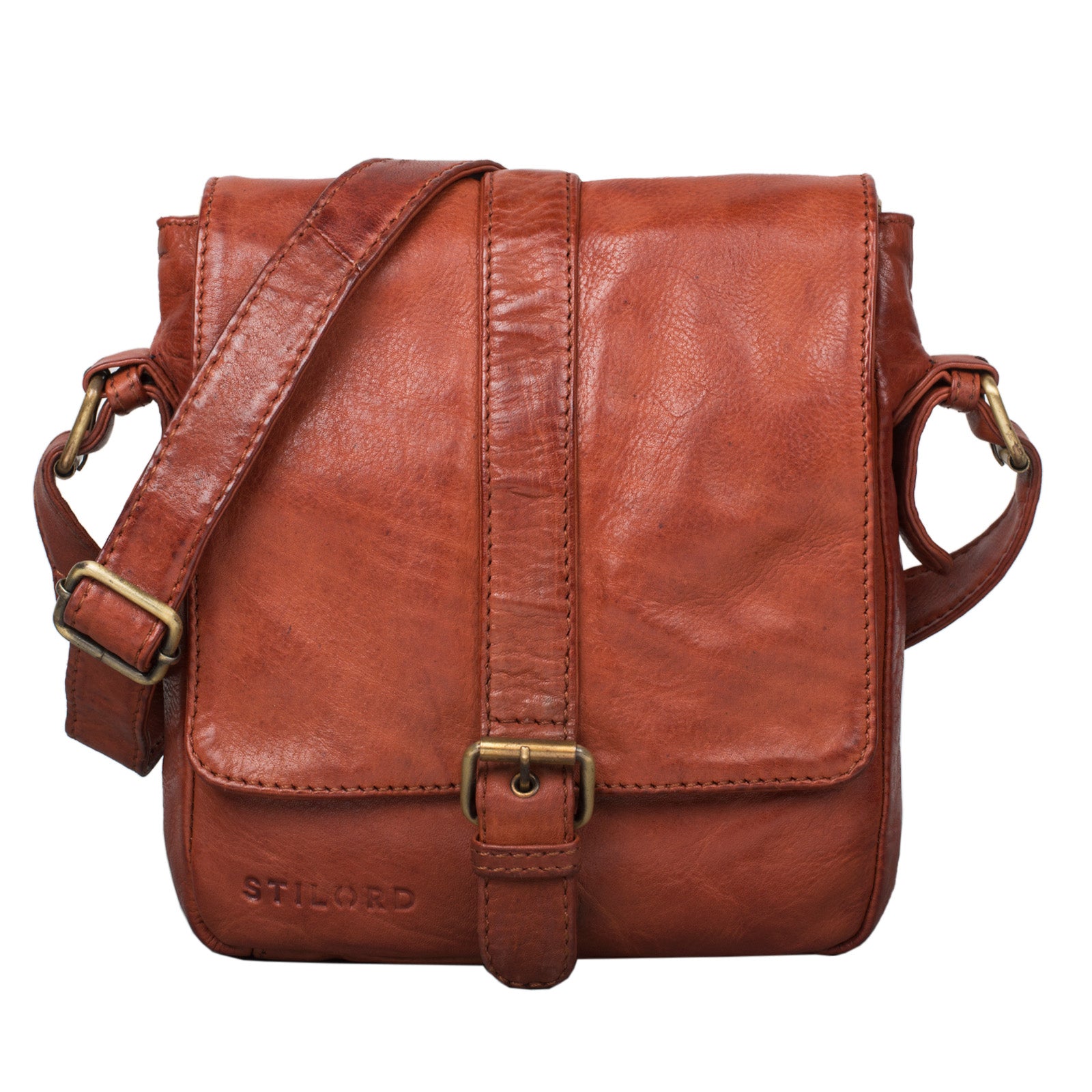 Schultertasche Leder Vintage Used