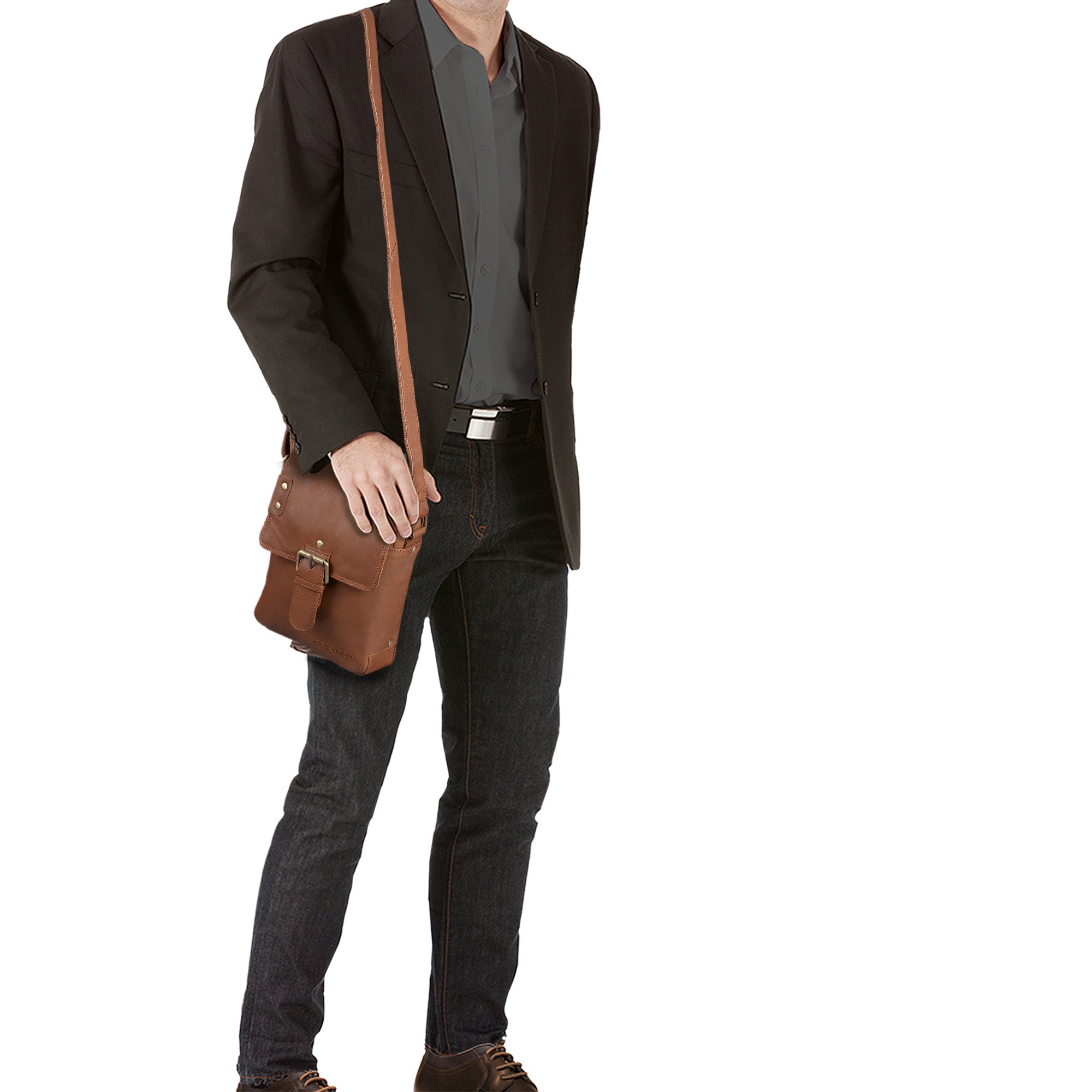 Leder Umhängetasche klein