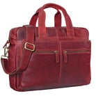 Ledertasche Business rot Trolly aufsteckbar