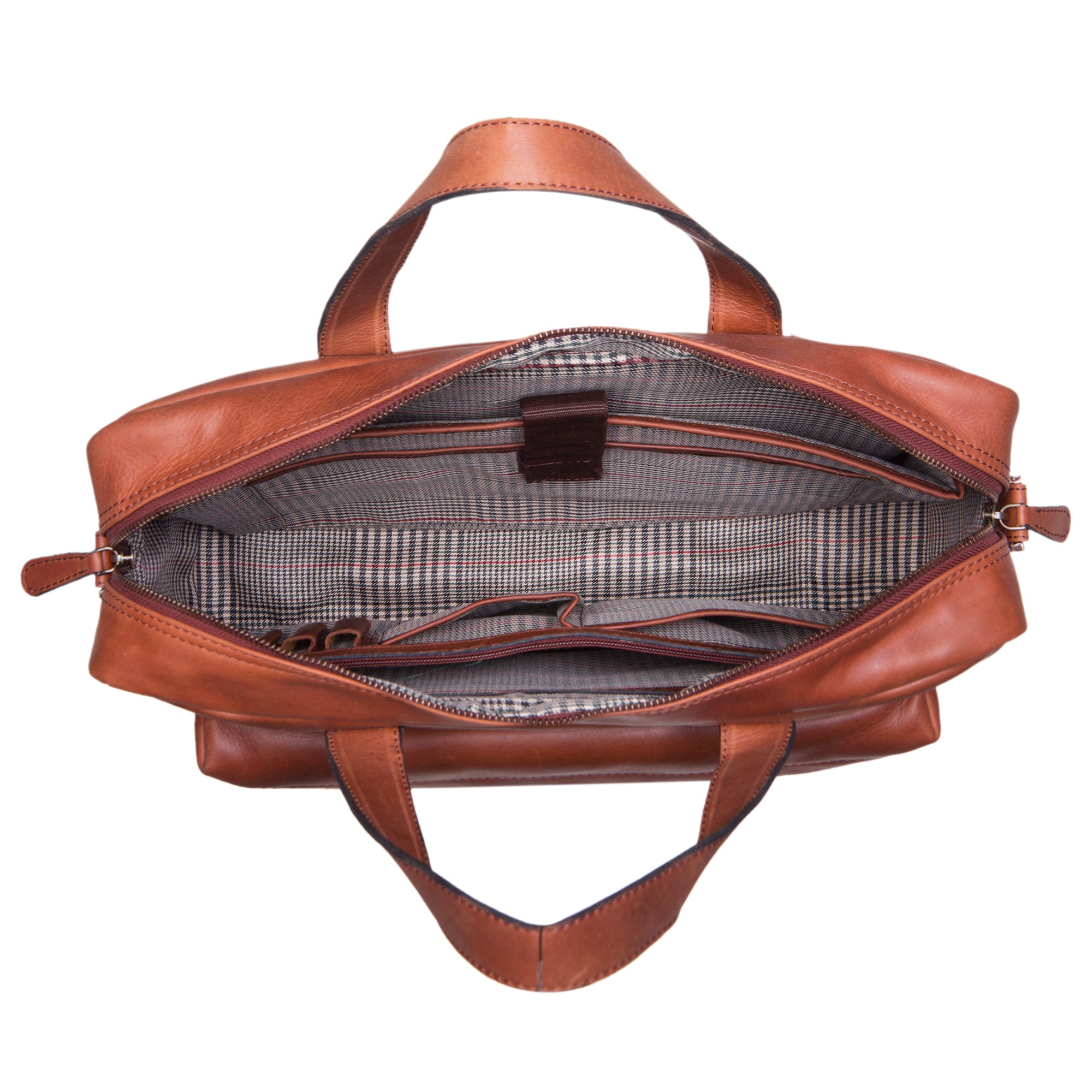 Braune Aktentasche Leder Herren Vintage