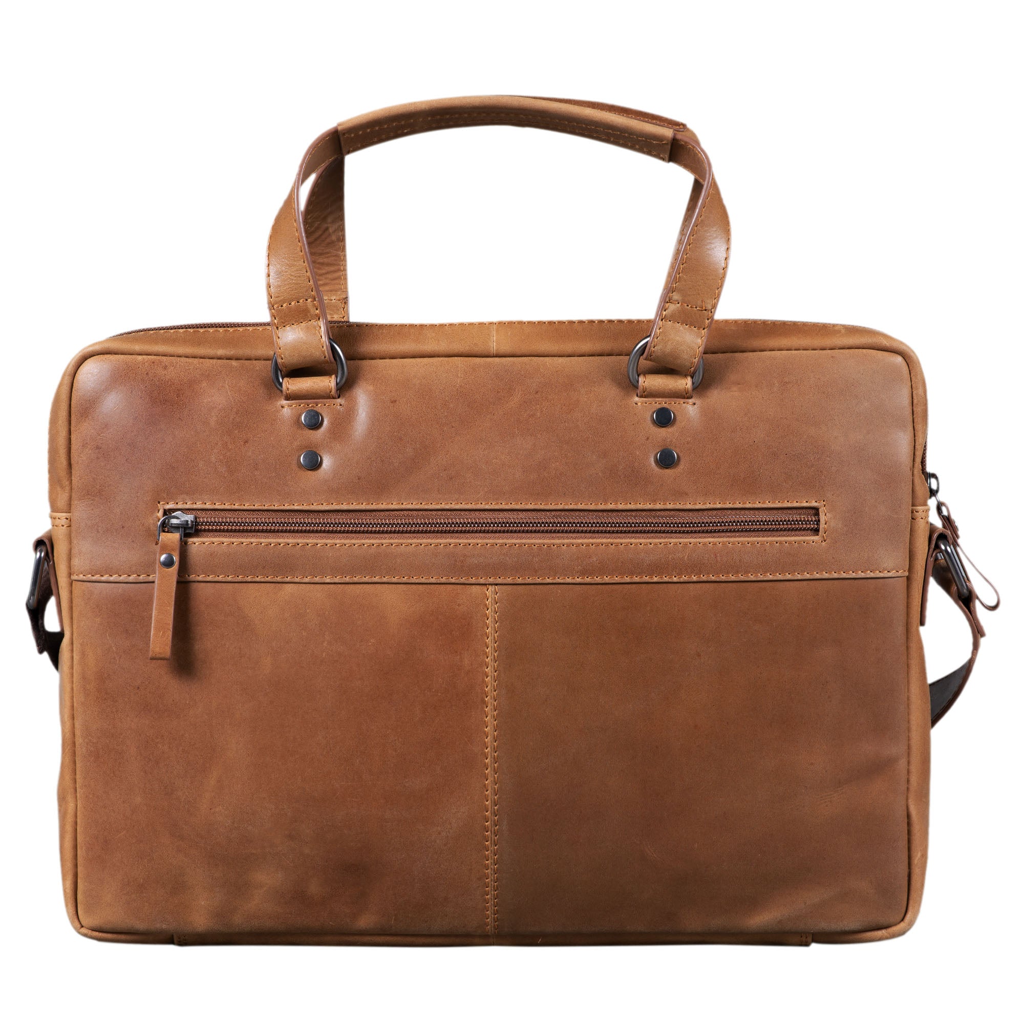 Große Leder Aktentasche Vintage braun