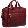 Rote Leder Aktentasche Vintage