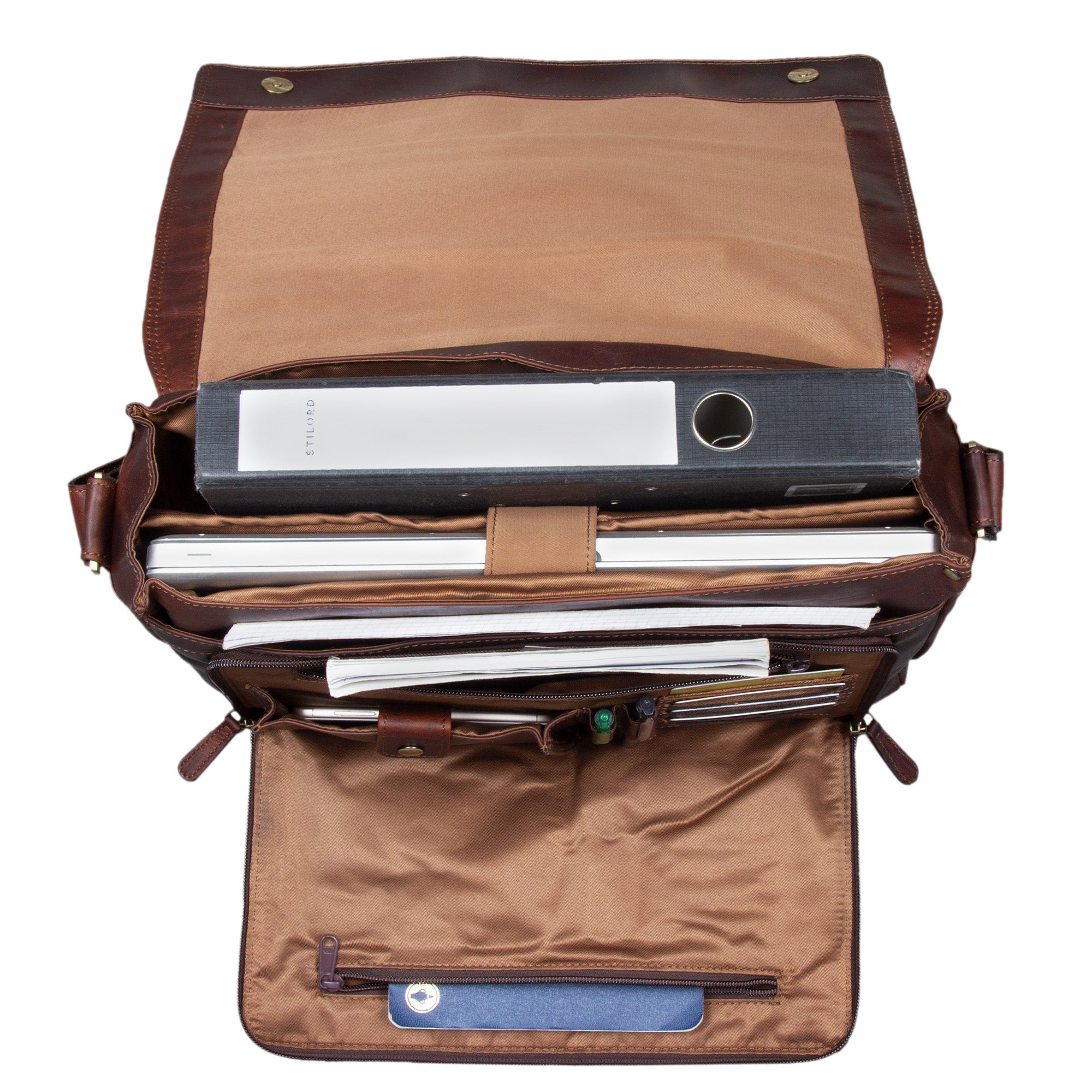 Leder Aktentasche braun