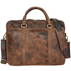 Notebooktasche Businesstasche Leder Vintage braun 