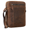 "Fox" Pánska Kožená Vintage Messenger Taška Malá a Praktická