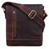 „Easton“ Malá Messenger Taška Z Pravej Kože Vintage Taška Na Rameno