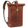 "Harriet" Vintage Rolltop Ruksak Kožený s Vreckom na Laptop 15,6-17"
