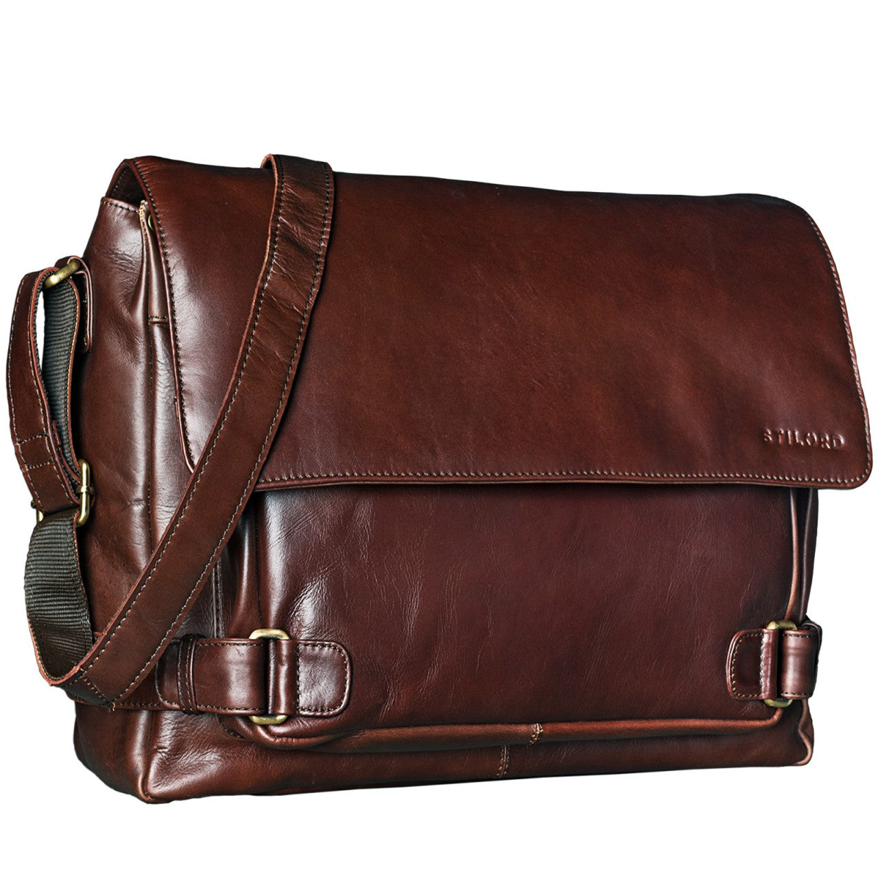 Bürotasche braun groß