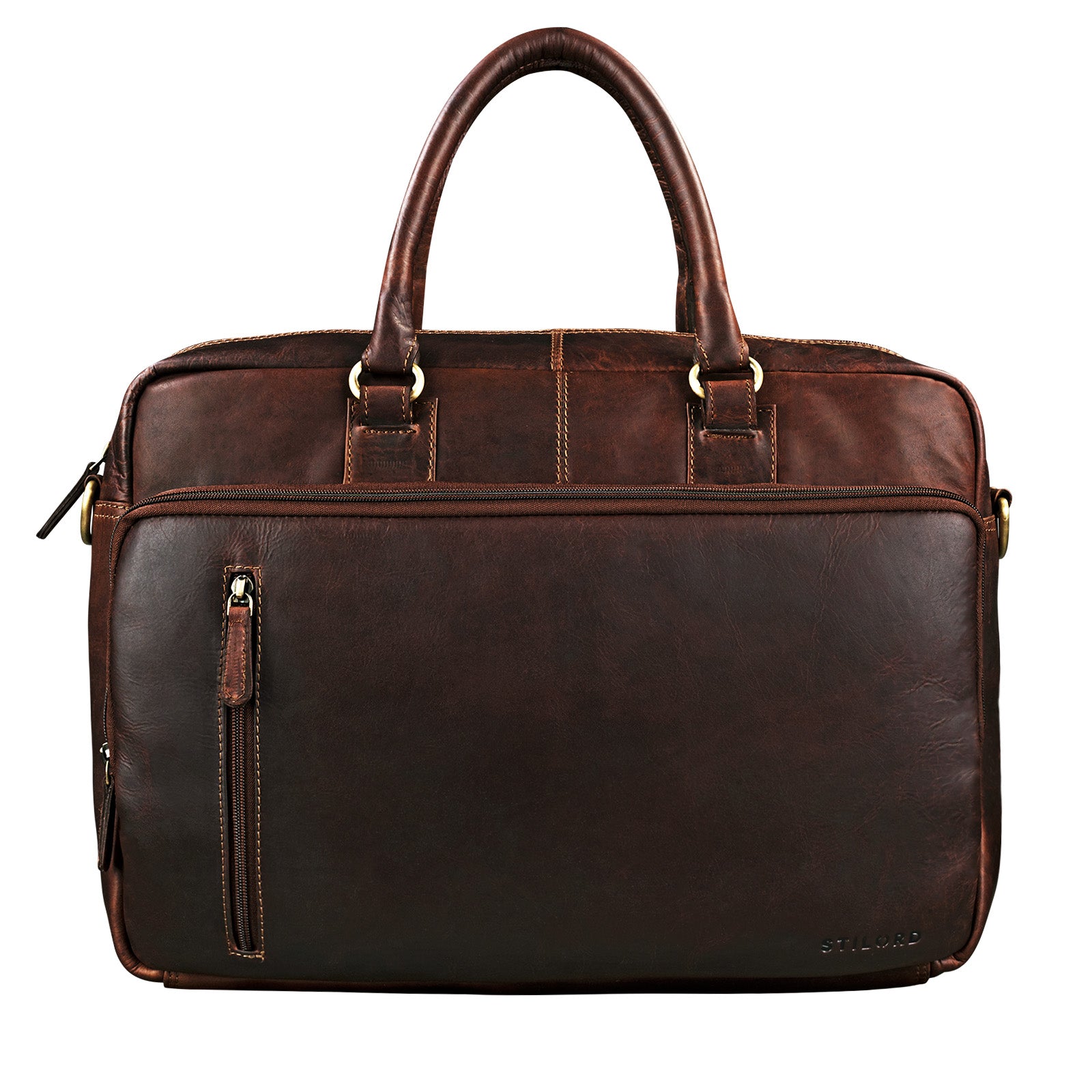 Schultertasche Vintage Leder braun