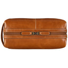 Cognacbraune Leder Kulturtasche