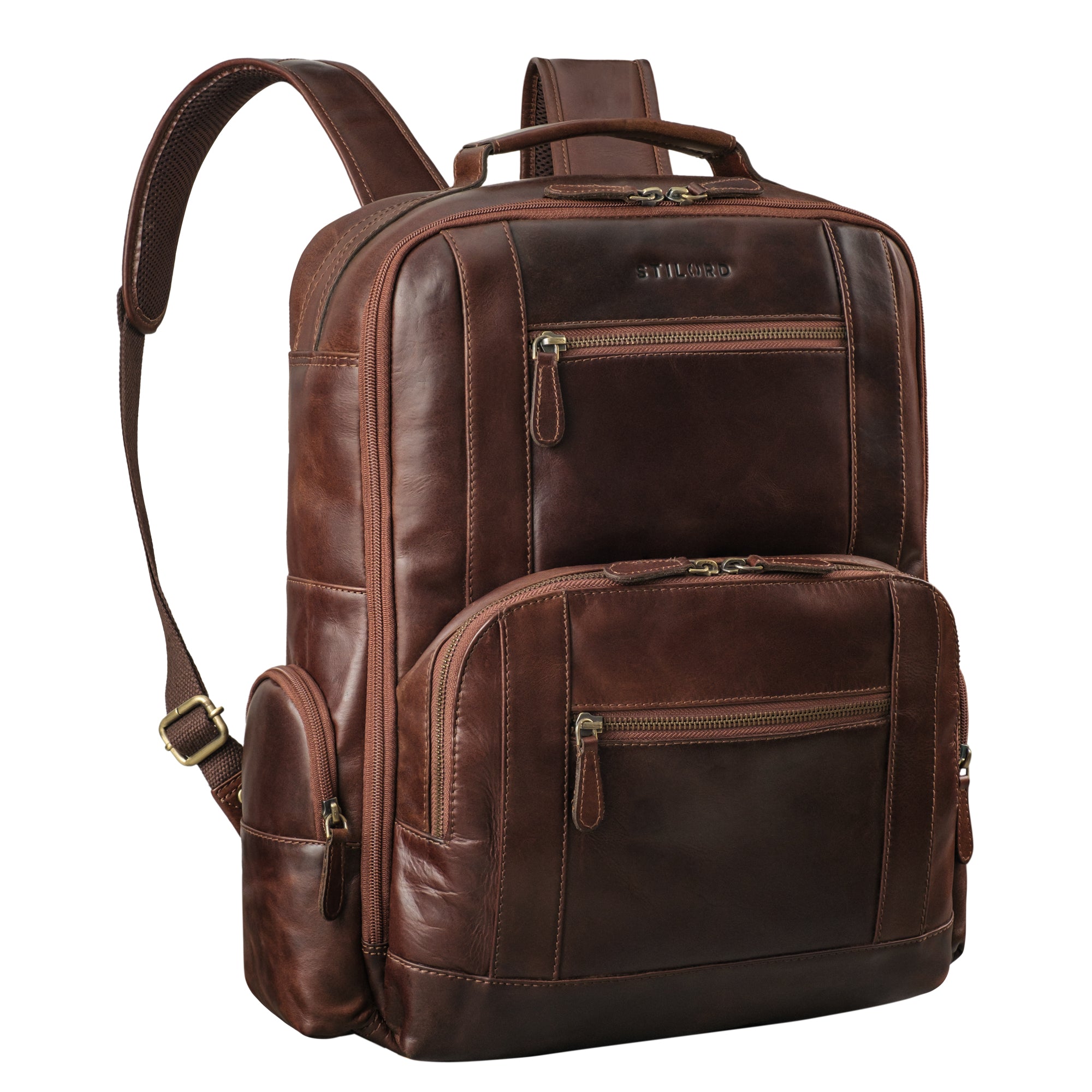 brauner Backpack Leder