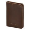 Card Holder Wallet Echt Leder braun hochkant