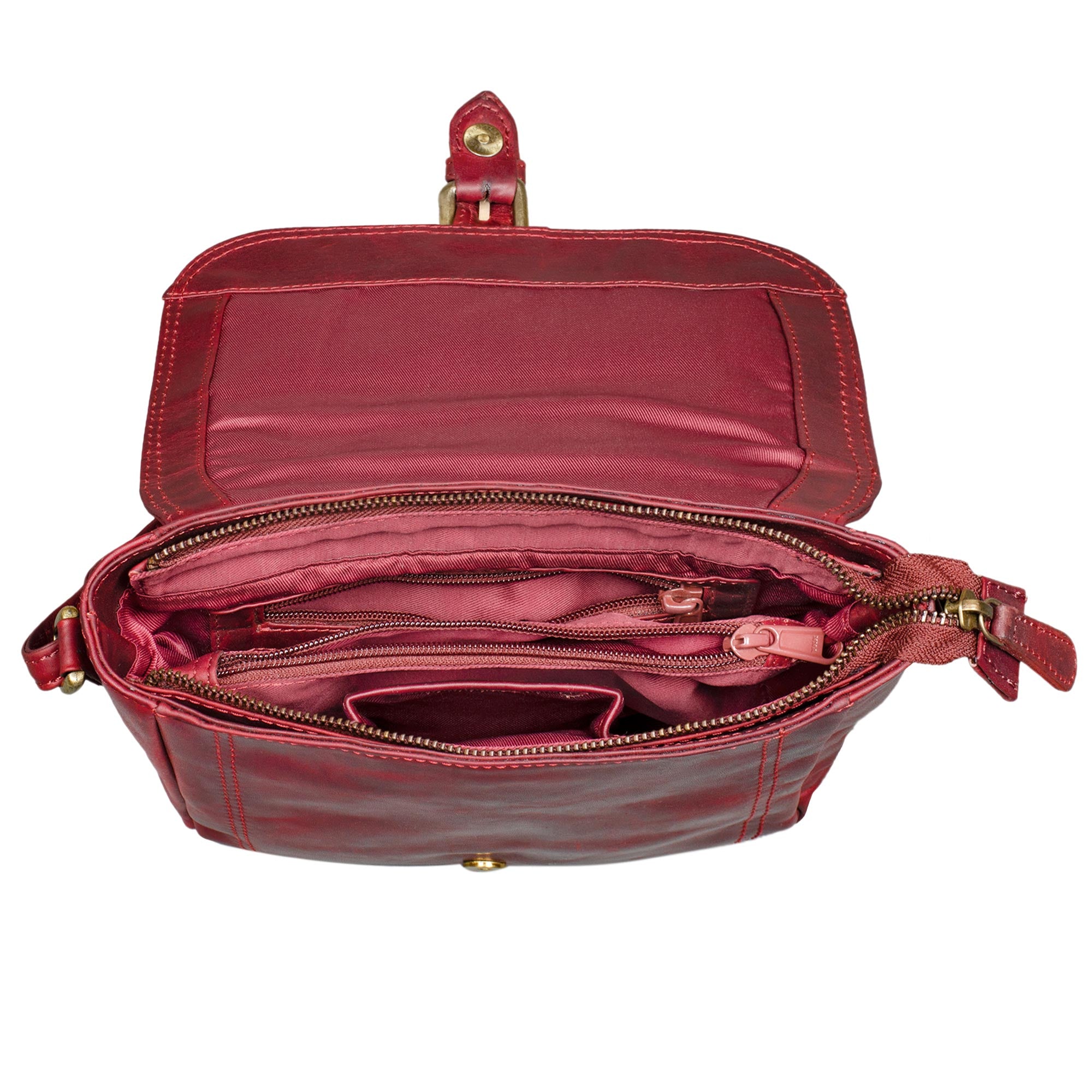 umhängetasche damen klein rot
