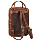 damen rucksack echt leder  braun