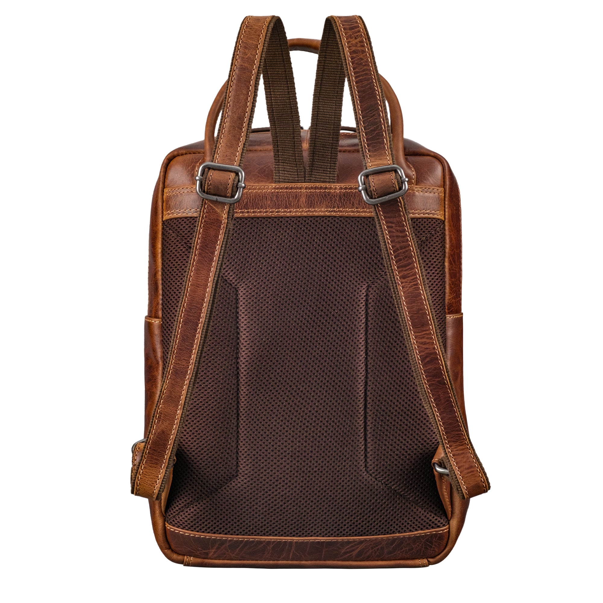 damen rucksack echt leder  braun