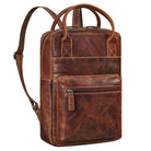 damen rucksack echt leder  braun