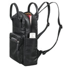 damen rucksack echt leder schwarz