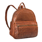 Mini Tagesrucksack aus Echtleder im Retro-Stil – Geflochtenes Design für trendbewusste Damen