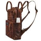 damen rucksack echt leder braun