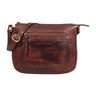 "Philine" Kleine Vintage Leder Handtasche für Damen zum Umhängen