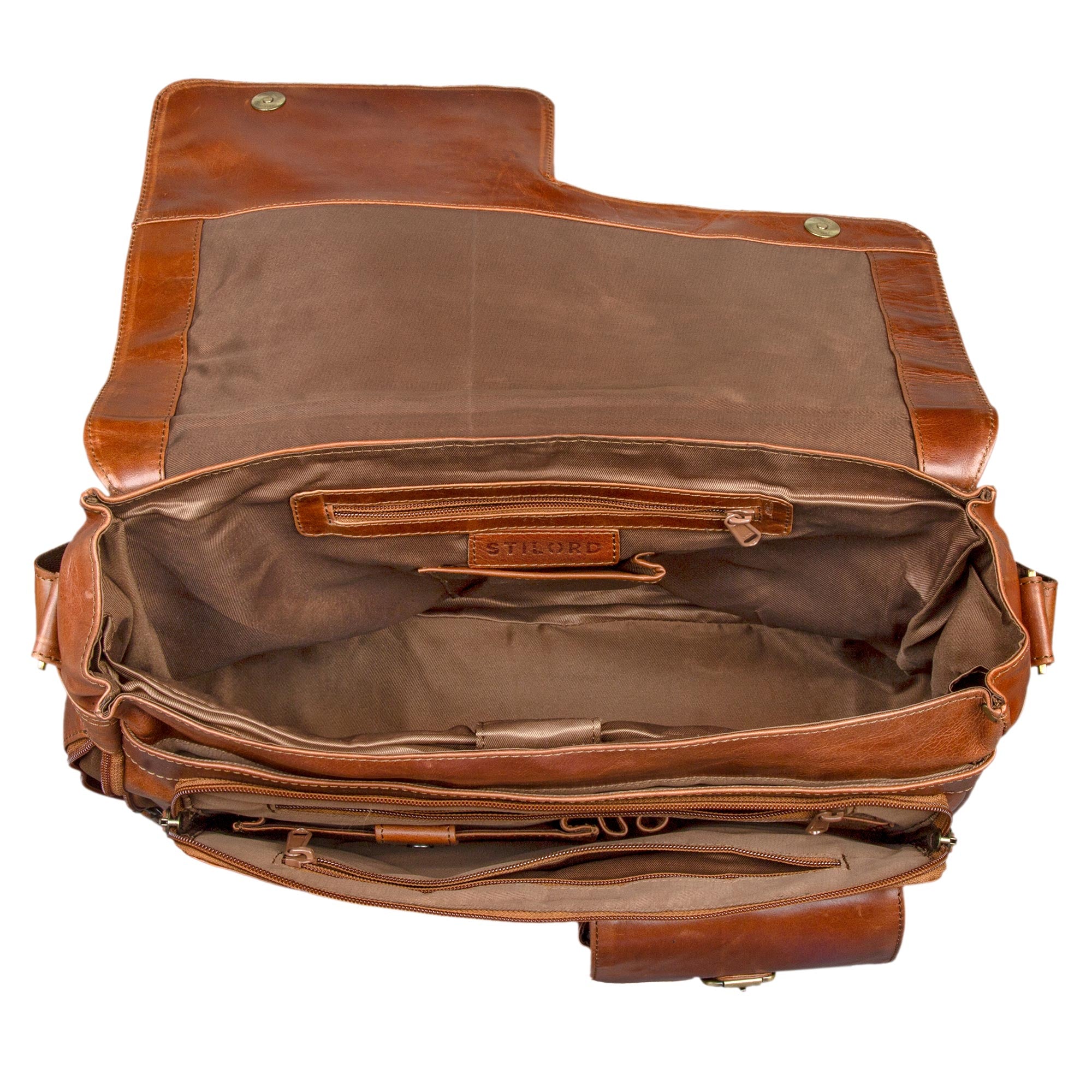 schultertasche damen groß leder braun