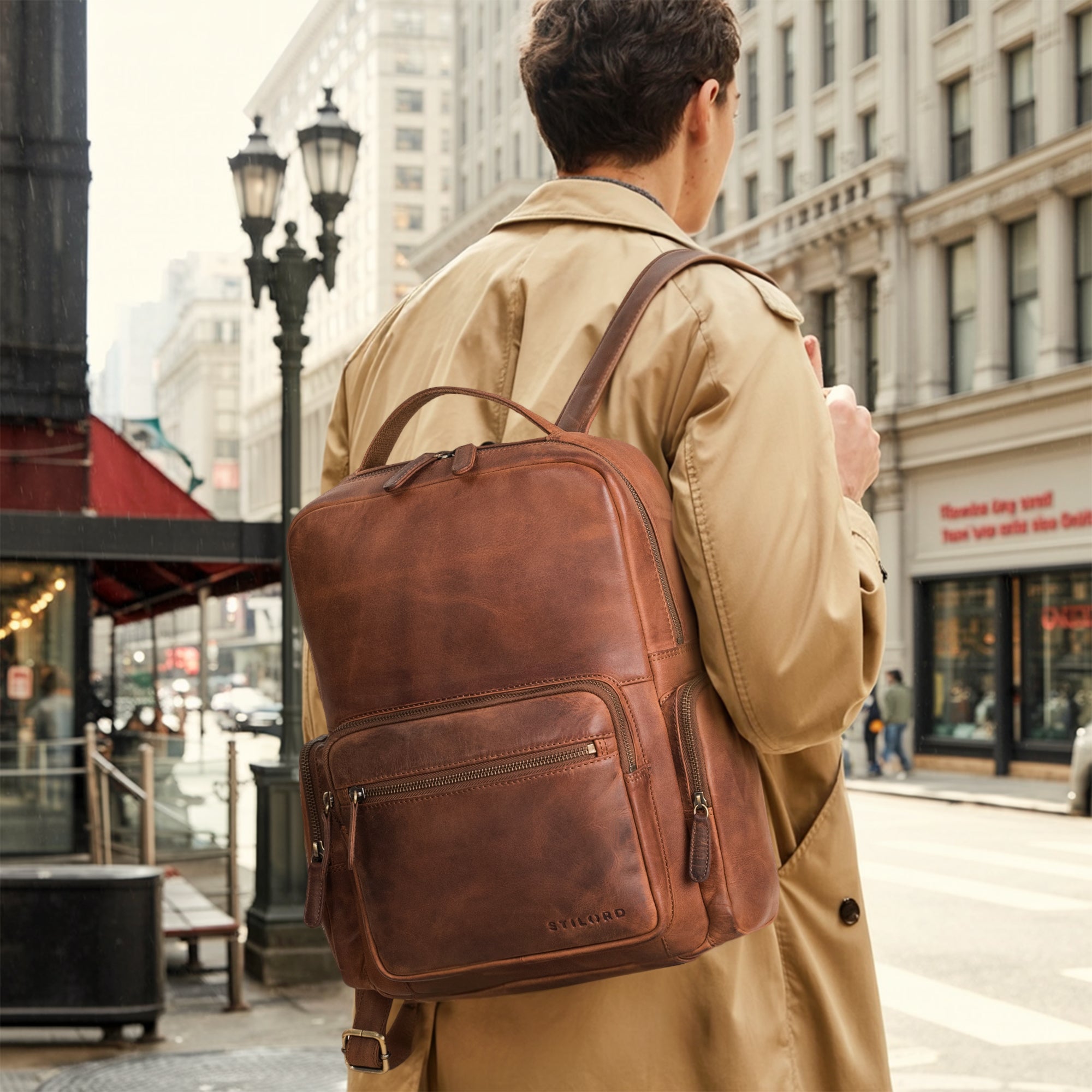moderner Business-Look mit maskulinem Vintage-Charakter