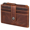 Damen Portemonnaie Leder Cognac