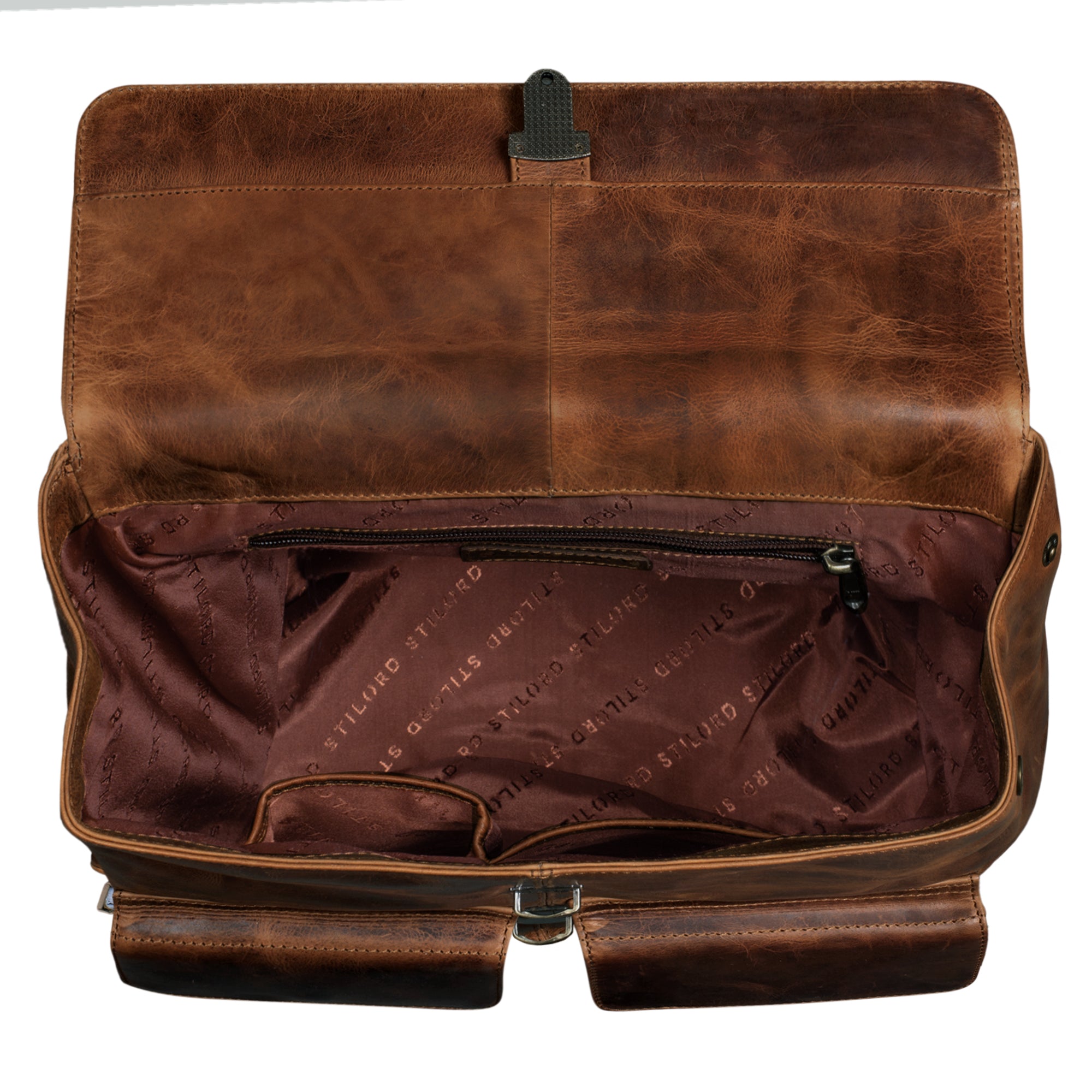 Uni Schultasche Rucksack Braun