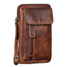 "Mael" 2-in-1 Umhängetasche Herren Leder Handytasche Gürteltasche