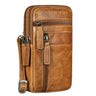 „Asher“ Kožený Pásový Peňaženka Pre Mužov Vintage Crossbody Taška